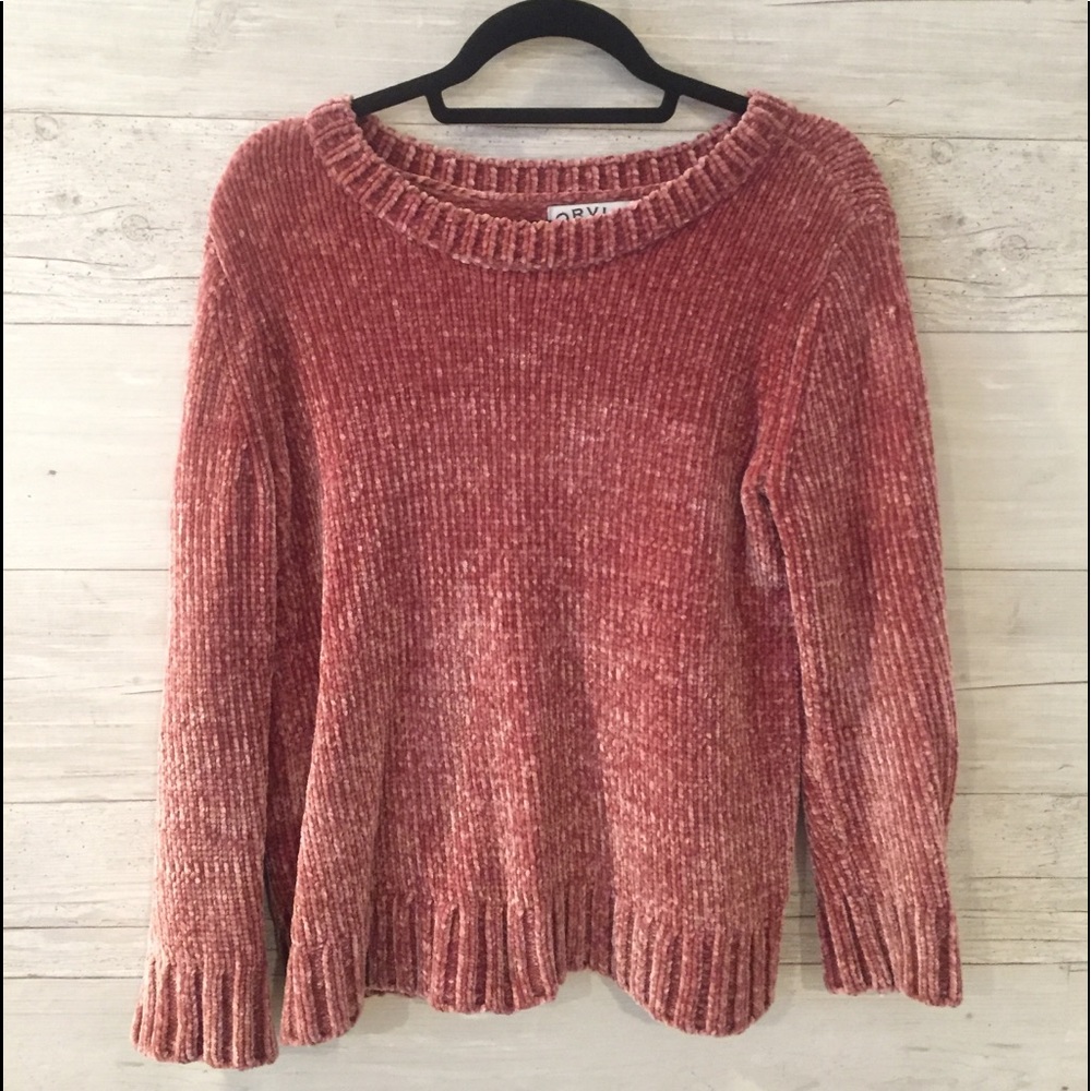 Pink Velvet Sweater